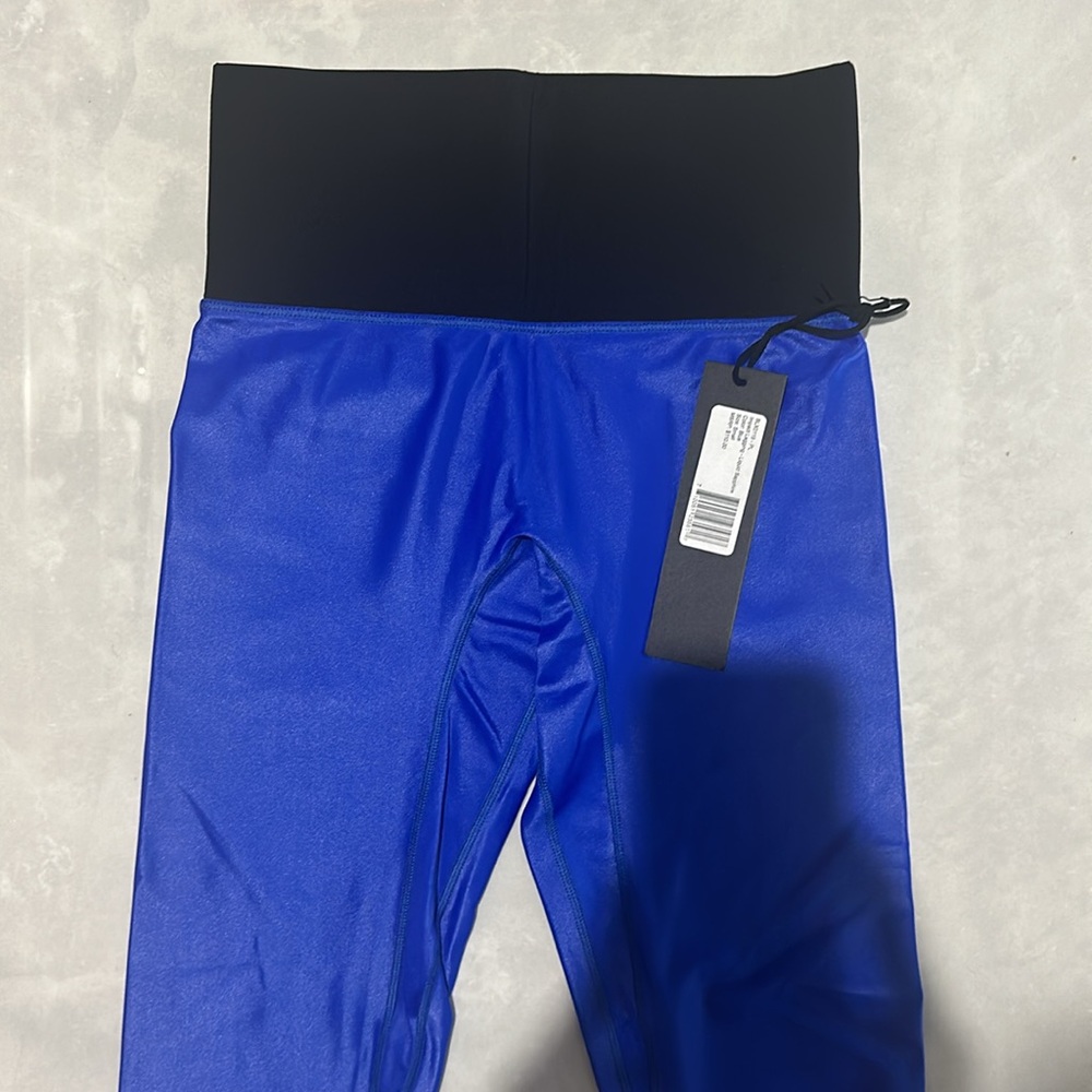 Noli NEW with Tags Small liquid sapphire blue leggings